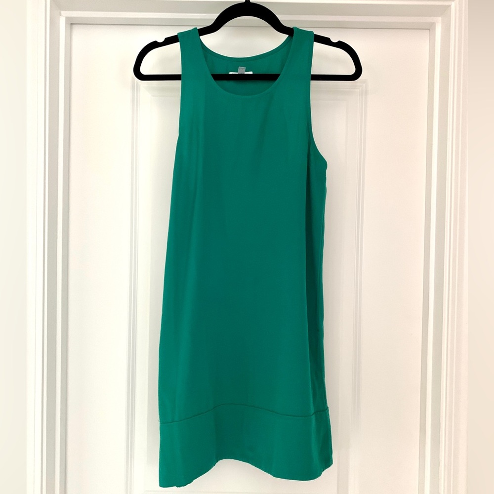 Green Leith racerback shift dress